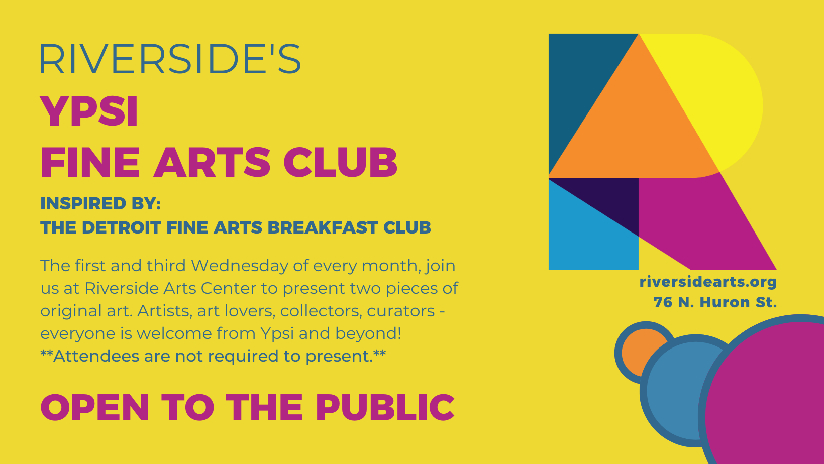 Ypsi Fine Arts Club Options